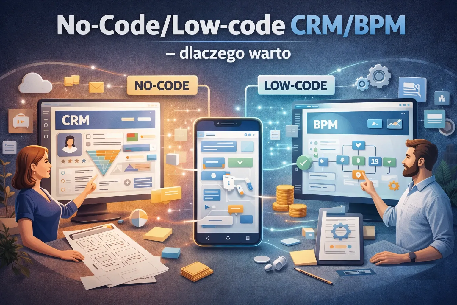 No-Code/Low-code CRM/BPM – dlaczego warto