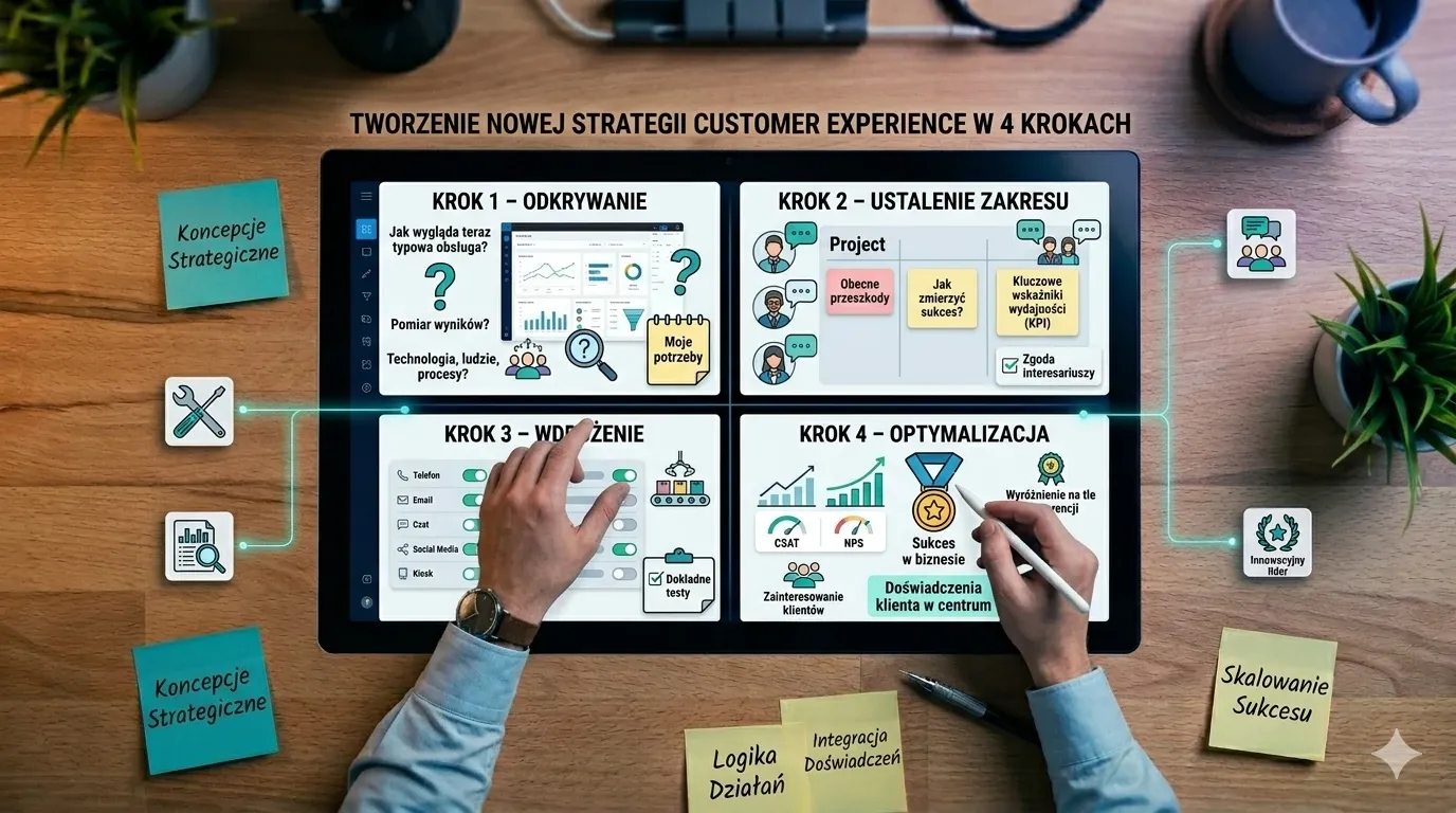 4 kroki do opracowania nowej strategii Customer Experience