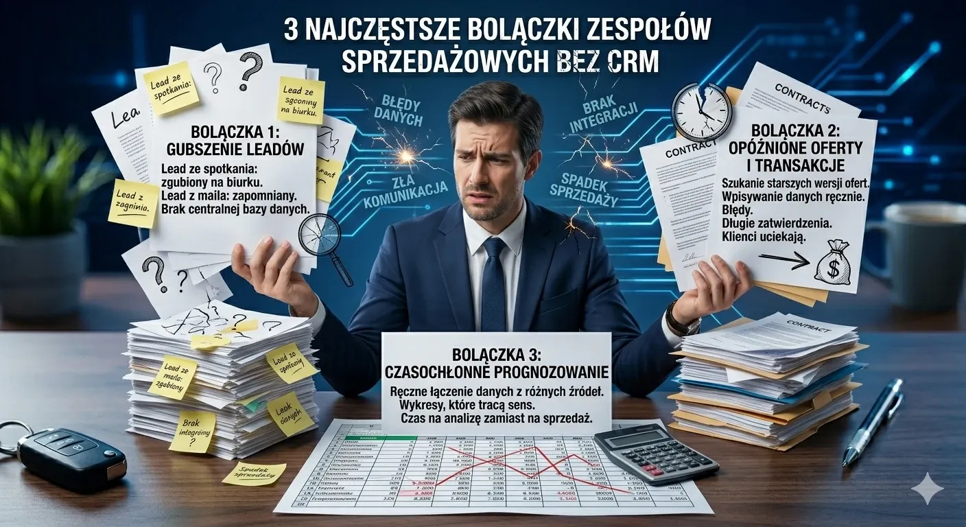 Brak CRM? 3 bolączki Twojego zespołu sprzedaży