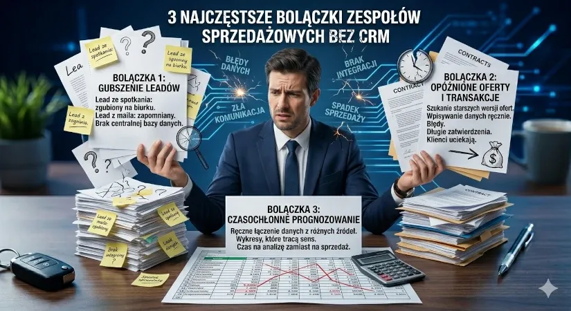 Brak CRM? 3 bolączki Twojego zespołu sprzedaży
