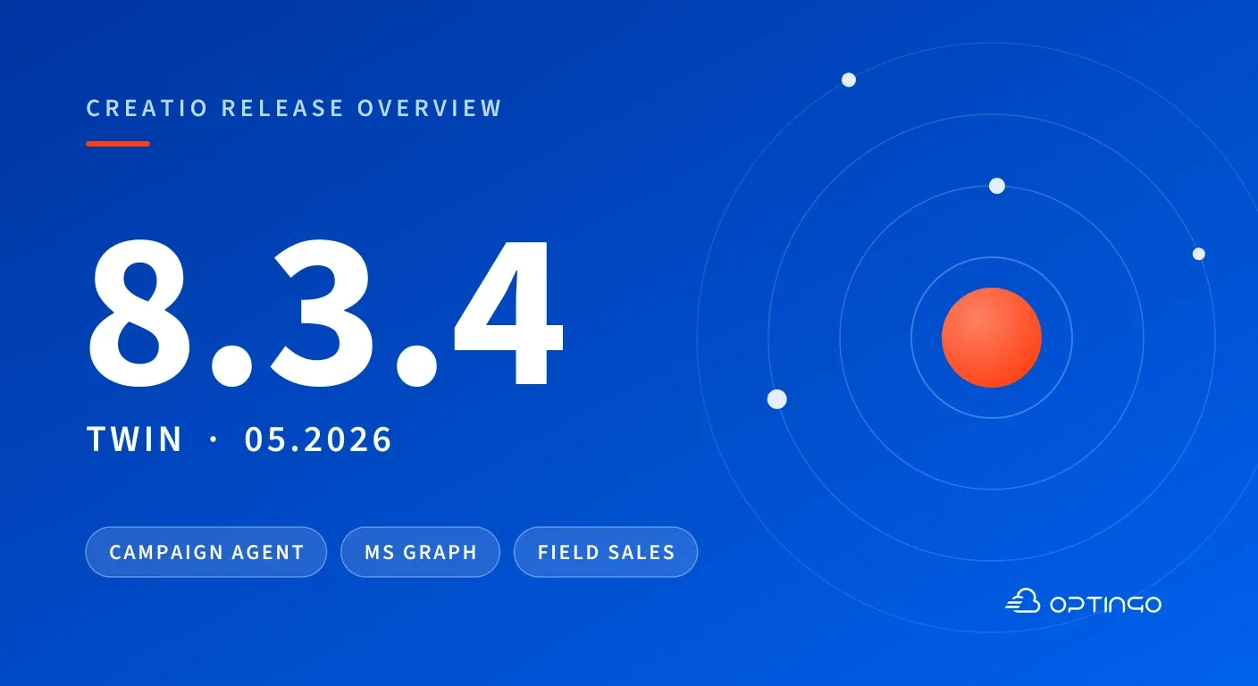 Creatio 8.3.4: agent kampanii marketingowych i Microsoft Graph zamiast EWS